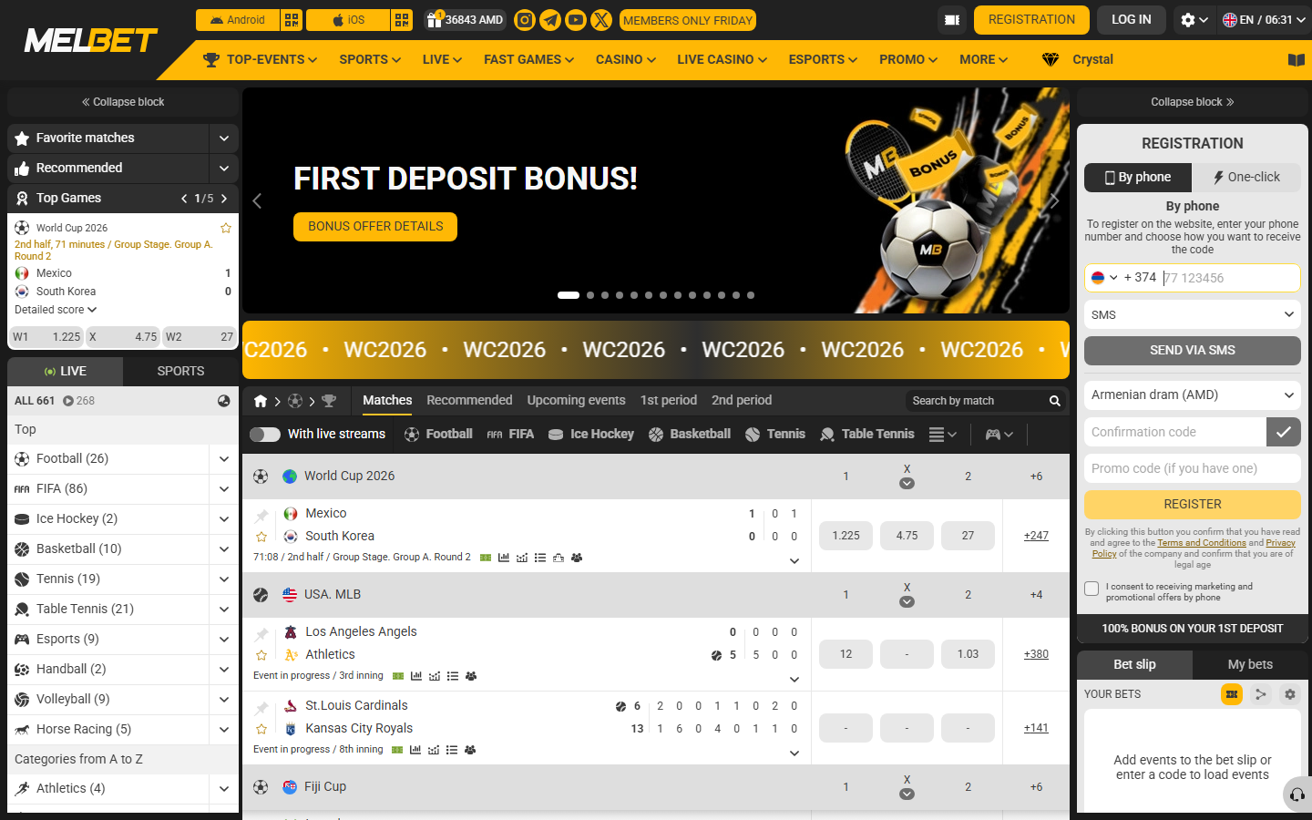 Melbet public page screenshot for Fruit Party checks